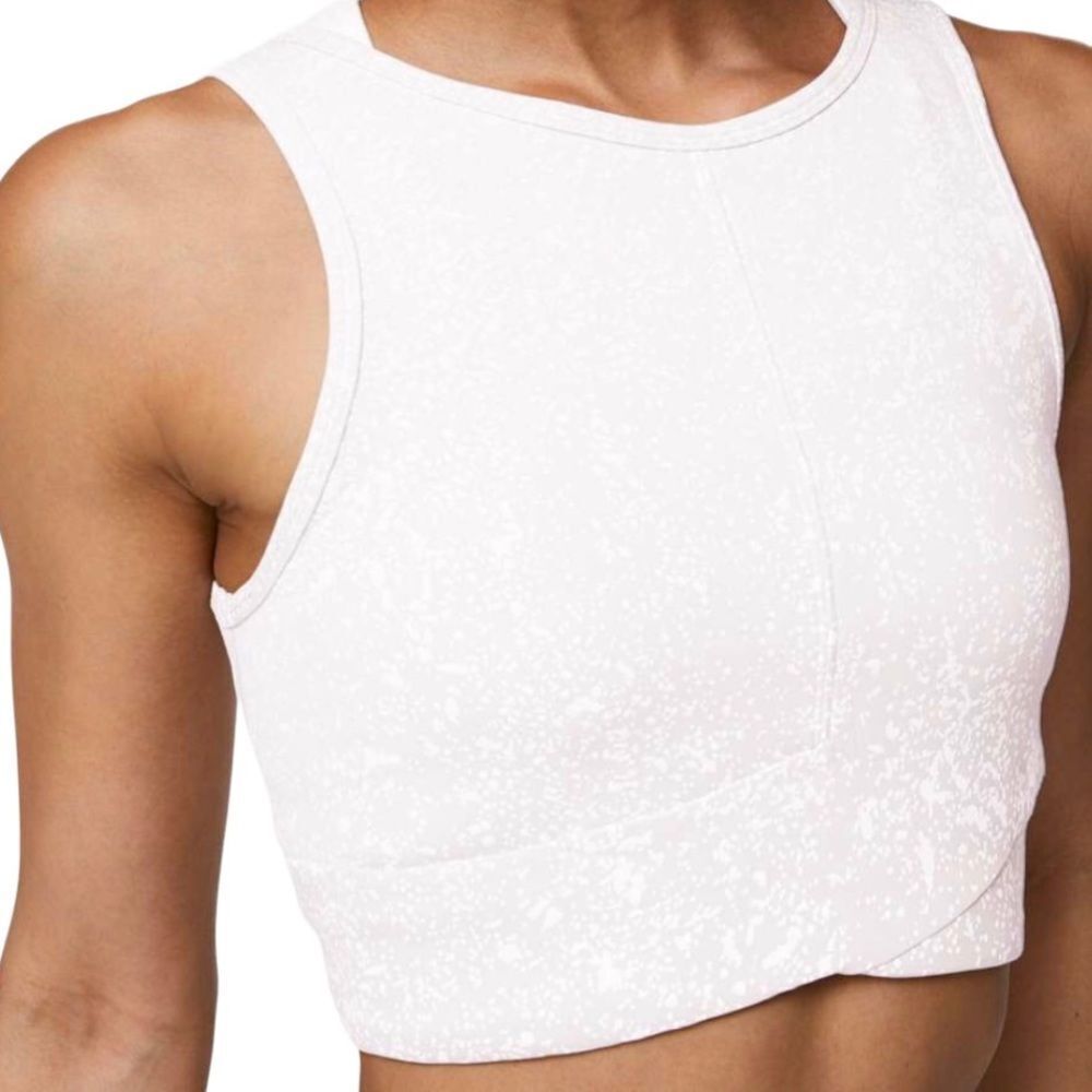 Size 8 Lululemon Energetic Edge Cropped Tank Light Chrome Size 8